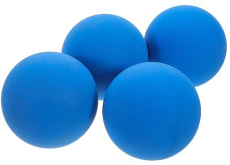 UTHCLO Set 4 Palline da Squash in Gomma ad Alto Rimbalzo Blu, Mini Palline Sportive per Allenamento e Competizione, Attrezzatura da Squash per Sviluppo Riflessi e Coordinazione