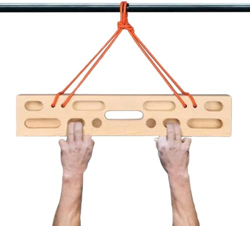 Hangboard Rock Climbing - Heavy Duty Portabel Finger Trainer, Dörröppning Styrketräning Board, Compact Bouldering Grip Trainer | För Indoor Home Gym & Fitness