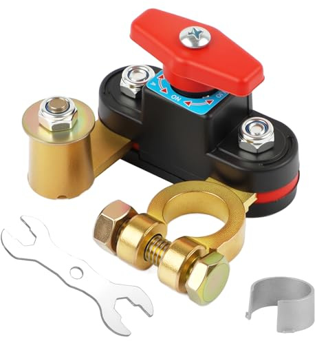 Batteriseparationsbrytare 12 V 24 V batteriseparationsbrytare bil 180° justerbar på/av batteribrytare batteri avstängning bil 12 V Killswitch bilbatteri för bil lastbil