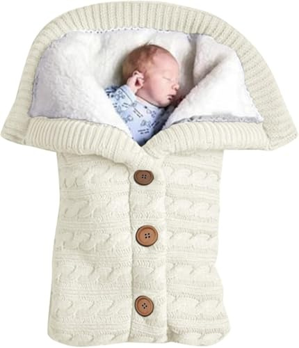 Personalised Baby Cuddle Blanket Set – Soft Fleece Knitted Blanket & Pillow with Ink Handprint Kit, Newborn Gift for Boys & Girls, Pram Accessory (, 68x40cm)