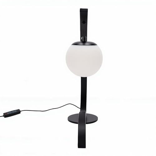 Aramox Nattduksbordslampa, LED Bordslampa i Järn och PVC med 3 (Black)