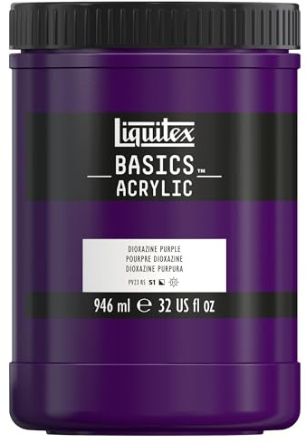 LIQUITEX Basics Acrylic Paint, Dioxazine Purple, 946 ml Pot