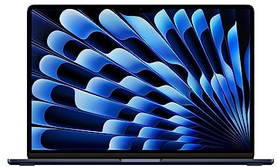 Apple 2023 MacBook Air portatile con chip M2: display Liquid Retina da 15,3, 8GB di RAM, 256GB di archiviazione SSD, videocamera FaceTime HD a 1080p. Compatibile con iPhone/iPad - Mezzanotte