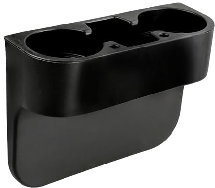Rumyve Car Truck Seat Side Cup Holder,Multi-functional Car Seat Side Cup Holder,Mount Bracket Seat Gap Organizer Seam Wedge Storage