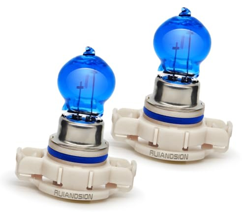 Ruiandsion PSX24W halogen lampor för dagsljus 12V 24W vit dimljus, icke-polariserad