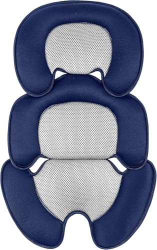 storchenbeck Neugeborenes Baby-Kissen mit 3D-Netzstoff für Stroller, Autositz und Hochstuhl - Atmungsaktive Einlage zur Unterstützung des Babys (Blau)