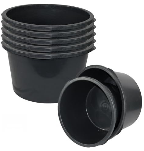 Friesenthal Mörtelkübel, in 40L, 65L und 90L ohne Henkel, Baukübel, Made in Germany - Blauer Engel (5er)