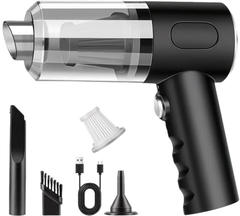 QIIZCP Handheld Vacuum Cleaner, 3-in-1 Cordless Handheld Vacuum Cleaner, 22000Pa Powerful Car V acuum Cleaner Cordless, Lightweight Mini for Carpet Pets Hair, Pet Hair Vehicle Home Office