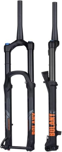 CUCKQUIC 27.5in 29in Mountain Bike Suspension Fork Suspension Travel 160 mm XC/AM MTB Air Fork Tension Adjustment 1-1/2 Conical Fork Thru Axle 15 x 110 mm Boost, with Lock A,29in