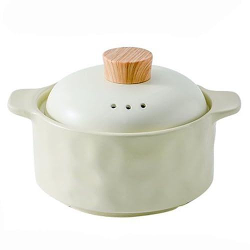 Olla de Cerámica Japonesa para Cocina de Gas, Cazuela Guisos Hecha a Mano con Tapa, Olla de Barro Resistente Al Calor para Sopas Hot Pot Cocción Lenta Cocina Familiar (B)