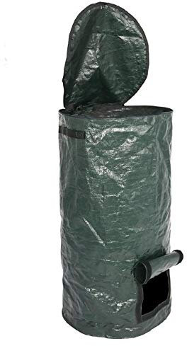 Vaorwne Organic Waste Kitchen Garden Yard Compost Bag Environmental PE Cloth Planter Kitchen Waste Disposal Organic Compost Bag-S