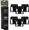 StealthMounts Black Battery Mounts Hikoki/Metabo HTP/Hitachi 18v | Cordless Battery Holders for Power Tools | 6 Pack | Battery Clip Organisers Hikoki/Metabo HTP/Hitachi 18v