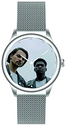 Fotour fotopresent klocka egen design 41 mm 3 bar datum herrklocka med foto personlig Made in Germany