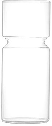 ZAW Flor de Jacinto de Vidrio Transparente Flor Transparente Planta Botella de Botella Bricolaje Adornos Inicio Sala de Estar Jardín Decoración Decoraciones de Escritorio 15 cm Jarrón Vase