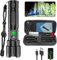 Karrong Taschenlampe LED Aufladbar Extrem Hell, Großer Reichweite Taschenlampe, Lange Laufzeit, Zoombar, Wasserdicht Starke Taktische Flashlight für Camping Wandern Outdoor Notfäll