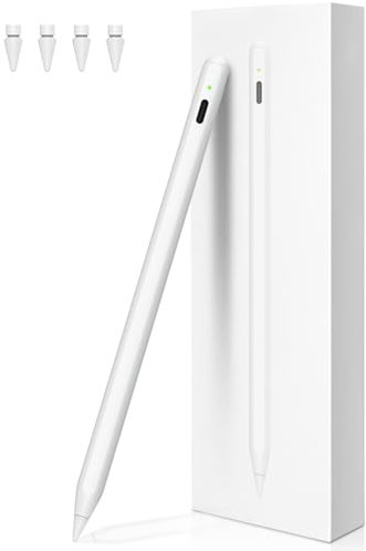 iPencil 2. Generation für ipad (2018-2023), Magnetische drahtlose Aufladung Stift für ipad Mit Handfläche Ablehnung& Neigung, Stylus Pen für iPad 6/7/8/9/10, Mini 5/6, Air 3/4/5, Pro 11 &12.9