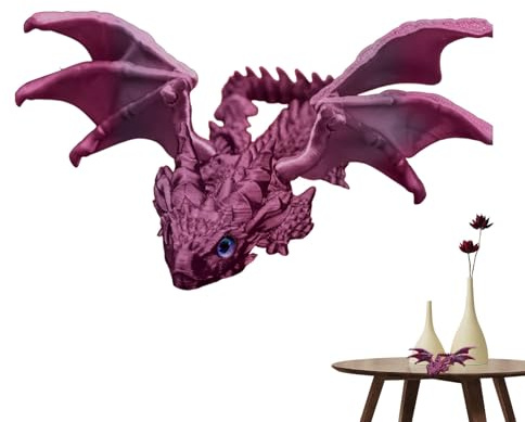 Toys Drache, Drachenfiguren für die – Modell eines Lenkdrachens, 3D-Druck, Gelenke, Büro-Spielzeug für Erwachsene, Sammlung