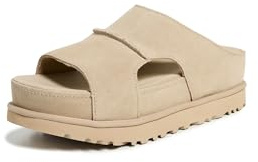 UGG Women's Goldenstar Hi Cutout Slide Sandal, Sand, 8