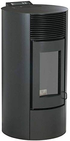 OPTIMO Poêle Ã granulés Rond Cristo Noir 9kW