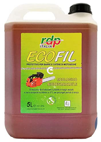 Olio per motosega RDP Ecofil proteggi barre e catene Biodegradabile 5L
