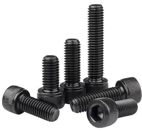 Qrity 20X Tornillos Cilíndricos con Hexágono Interior, M3x10mm Cabeza Cilíndrica Con Hueco Hexagonal, Acero al Carbono Cabeza de ZóCalo Hexagonal