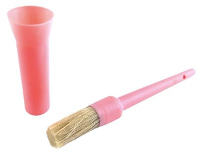 Huföl Behälter Hufpinsel Huffett Pinsel mit Kappe für Pferde Hufpflege (Coral Pink)