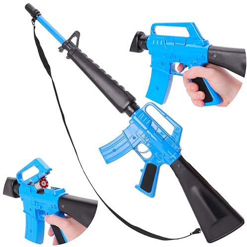 Toyland® 71cm (27) Pistola de Asalto Militar de Fundición a Presión - Pistola de 8 Disparos - Efectos de Sonido y Humo con Luz en la Recámara