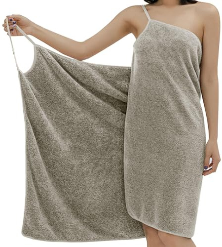 Youngwier Telo da sauna da donna, 75 x 140 cm, morbido accappatoio da donna, per sauna, per doccia, piscina, spa, bagno