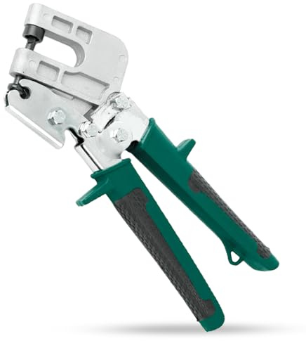 DEXOR - Herramienta Crimpadora para riel de pared seca - acero resistente - mango ergonómico - alta resistencia engarzado placas de yeso