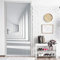CHUANMT Stickers de Porte Trompe l'oeil Créativité d'espace Blanc 90x210cm 3D Auto-Adhésif Amovible Muraux en Vinyle imperméable Poster Autocollant pour Décor Cuisine Chambre Salle de Bain Porte Mur