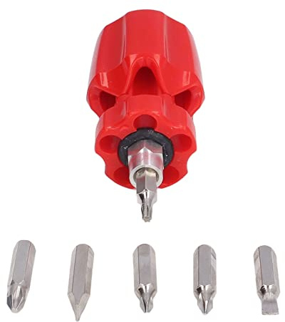Kit di Cacciaviti Manuali Combinati Mini Cacciavite Tozzo con Intaglio a Croce Pentalobe Multiple Bits Strumento Cacciavite 6 in 1 SD-021