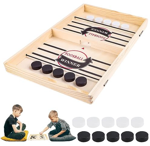 Sling Puck Brettspiele, Hochwertiges Hockey Brettspiel Spielzeug, Geeignet für Eltern-Kind-Interaktion, Brettspielzeug, Brettspiele für Zwei Spieler, KFDDRN-0719001