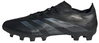 adidas Unisex Predator League Football Boots Multiground, Core Black/Carbon/Gold Metallic, 44 2/3 EU