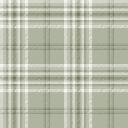 Catherine Lansfield Kelso Papier peint Motif carreaux Vert sauge