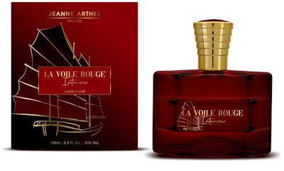 JEANNE ARTHES - Parfum Homme La Voile Rouge Intense - Eau de parfum - Flacon Vaporisateur 100 ml - Fabriqué en France à Grasse
