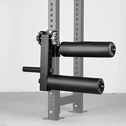 Yiustldd Machine d'extension et de Flexion des Jambes, Appareil de Presse à Jambes à Charge réglable avec Crochet en Mousse, Convient pour 3 Tubes carrés de 3 Pouces et Trou de 0,7 Pouce
