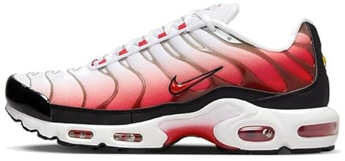 NIKE Air Max Plus Men's Trainers Sneakers Shoes HM9611-100 White/Black/Red UK9.5 (EU44.5)