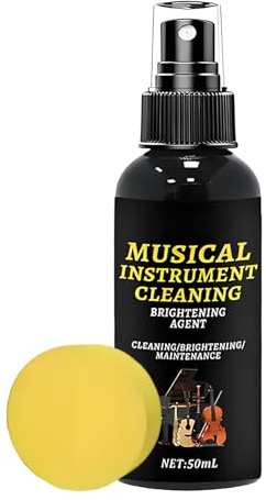 Limpiador de guitarras | Limpiador brillo pulidor, 100 ml para teclado de piano, espray para eliminar el polvo, para flauta, trompeta, trombón, clarinete bajo, clase, clase, estudio en casa, diario