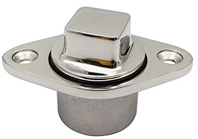 Asudaro Edelstahl Lenzstopfen, Marine Boot Wasserdicht, Silber