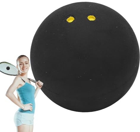 qixeuoa Squashbollar med dubbel gul punkt – med dubbel gul punkt tävling squashboll, höjdhoppande för sportaktiviteter nybörjare träning fritid tävlingsplats