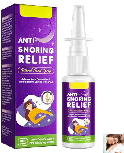 Genérico Spray Anti‑Ronquidos,Anti Ronquido Spray Nasal,Mejora El Sueño,Para Hombres & Mujeres Uso Nocturno,30ML