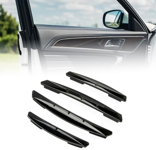 4 Piezas Tira Anticolisión Para Puerta De Coche, Protectoras Para Bordes De Puerta De Coche,Tirasanticolisión Autoadhesivas De Fibra De Carbono,Para Protección Contra Arañazos Y Anticolisión ,Negro