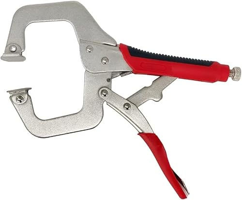 Massca Locking Face Clamp | Portable Table & Tool Vise Grip | Heavy Duty FaceClamps with Swivel Pads | Made from Strong High-Grade Carbon Steel for Home &Workshop welding Use | – 11 Inch
