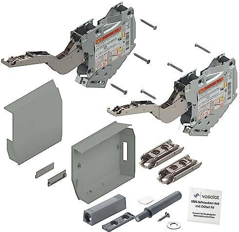 Blum Aventos Tip On Kraftspeicher 220-500 hellgrau Klappbeschlag m.Montageplatte