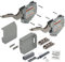 Blum Aventos Tip On Kraftspeicher 220-500 hellgrau Klappbeschlag m.Montageplatte