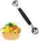 Double Sided Melon Baller, Melon Ball Scoop,Fruit Baller, Melon Baller Scoop,Melon Scoop,Double Sided Stainless Steel Round Melon Scoop Ice Cream Scoop Cookie Scoop Dessert Scoop for Fruit Ice Cream