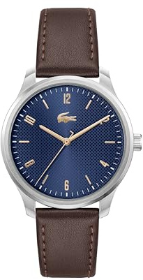 Lacoste Montre Analogique à Quartz pour Homme Collection Lisbon avec Bracelet en Cuir avec Bracelet en Cuir - 2011322