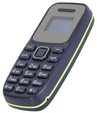 Cuifati 2G Unlocked Phone for Elderly, 0.66 Inch Dual SIM World's Smallest Earphone Mini Seniors Mobile Phone, Music Player Multi Language Support, Tiny Mobile Phone for Kids 380mAh (Blue)