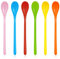 Giantree 6 PCS Long Handle Spoons, Long Handle Mixing Spoon, 7.28 Inches Colorful Teaspoons, Coffee Spoons Tall Iced Tea Ice Cream Sundae Cocktail Hot Chocolat Stirring Longdrink Spoons
