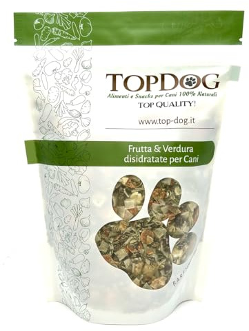 Mix di Frutta, Verdure ed Erbe Disidratate per Cani TOPDOG® – Alimento Complementare per Dieta BARF e Casalinga